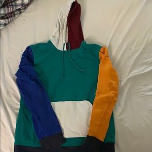 PACSUN MULTICOLORED HOODIE